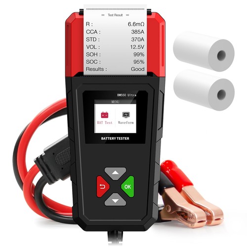 With printer car battery - with,
