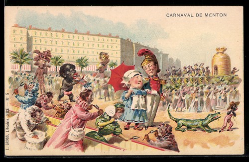 Cartolina nizza spettatori - cartolina,