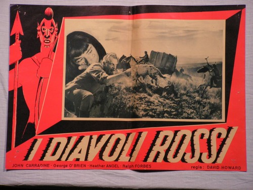 Fotobusta diavoli rossi 1951 - rossi,