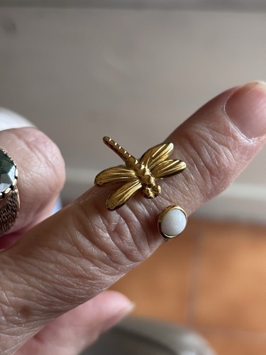 Anello anelli acciaio oro - anello,