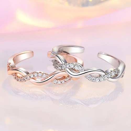 Anello doppio cuore regolabile - anello,
