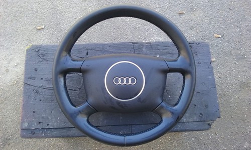 Volante pelle nero con - nero,