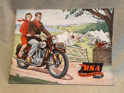 Brochure vendita moto bsa - vendita, 350
