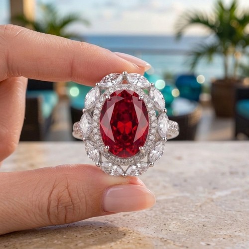 Anello moderno taglio - , ovale