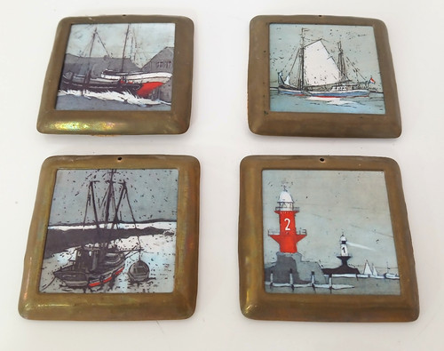 Set sottobicchieri quadretti - 4,