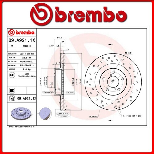 A921 disco freno - disco,