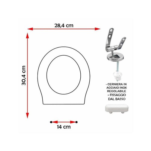 Sedile copriwater compatibile - sedile,