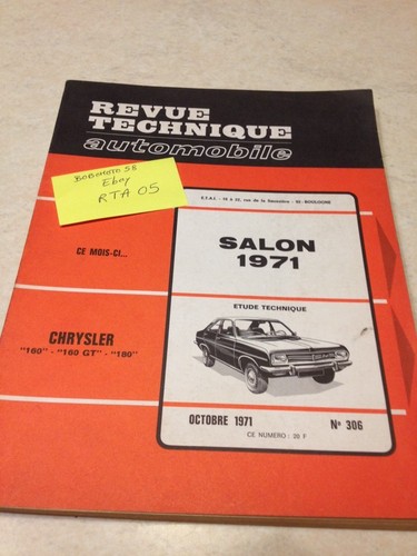 Revue technique automobile - technique,