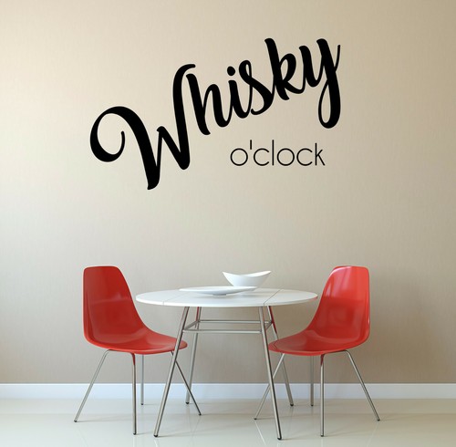 Adesivo whisky clock vinile - whisky,