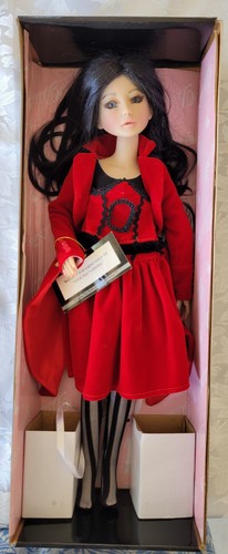 Delilah noir red velvet - red,