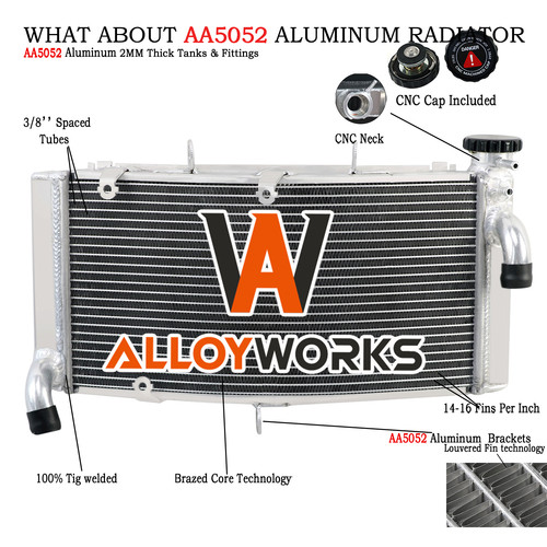 Aluminium radiateur pour honda - pour,