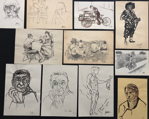 Vecchi disegni a - ,