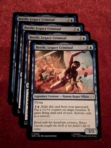 Mtg marvel spider - (x4), marvel: