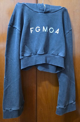 Felpa fgm04 crop cappuccio - felpa,