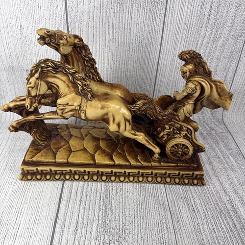 Scultura biga romana resina - scultura,