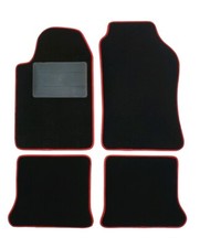 Set Tappetini Tappeti Auto in Moquette per Alfa Romeo 75 1985 1989, Bordo Rosso