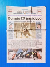 GAZZETTA DELLO SPORT SPECIALE 22 GENNAIO 2005 MONDIALE SCI BORMIO GUSTAVO THOENI