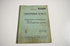 Mietitrebbia Laverda M 100 R Manuale d'Officina CR1