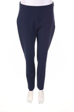 PF PAOLA FRANI Pants Cotton Zipper I 46 = D 40 navy blue NEW