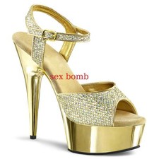 SEXY sandali GLITTER plateau