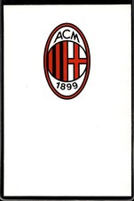 cartolina postcard Calcio Milan LOGO STEMMA