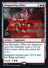 MTG DRAGONWING GLIDER FOIL EXC - ALIANTE ALADRAGO 128 - ONE PRE - MAGIC