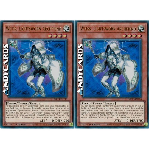 Weiss lightsworn archfiend 2x - archfiend,