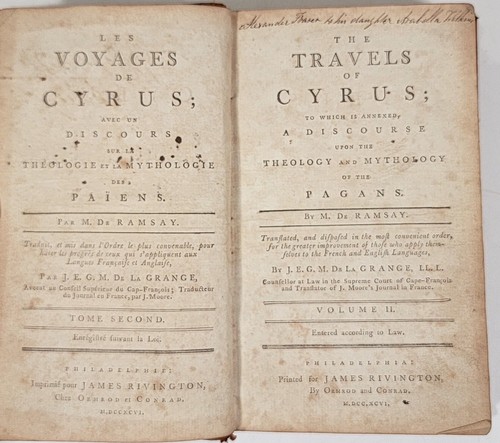 Travels cyrus 1796 - of,