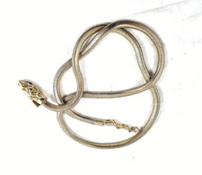 VECCHIA CINTURA GIOIELLO SERPENTE MORBIDA FLESSIBILE VINTAGE ANNI 70 1970