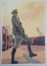 CARTOLINA MILIZIA FERROVIARIA TRENO MVSN CCNN CAMICIE NERE FASCISMO GUERRA 