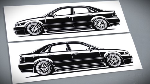 Adesivo tuning audi b5 - tuning, s4