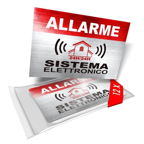 Adesivi deterrenti allarme - adesivi,