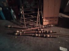  LETTO OTTONE MATRIMONIALE GROSSO SPESSORE e Tavolino Vetro Ottone