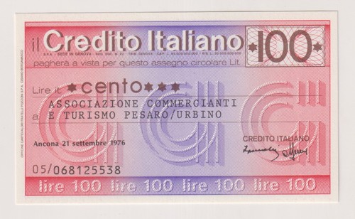 Miniassegni credito italiano - ,