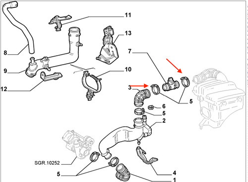 13000890 collare fiat - 13000890, uno