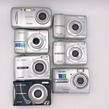 Lot 7 Olympus X-42 12.0MP, X-840, FE-170, FE-120, FE-130, FE-210 Digital Camera