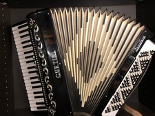 Fisarmonica Curtini 5 registri fisarmonica Bugari dischi vocali italia