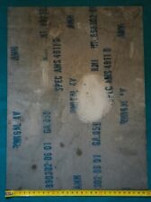 TITANIO SPEC AMS 4911D - RMI6AL_4V  LASTRA 298x400x1,6mm Peso 850gr. 