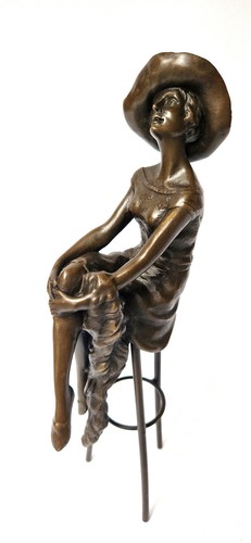 Statua bronzo donna sullo - donna,