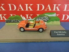 Die cast 1/43 Modellino Auto Diorama Fiat Nuova 500 Jolly America