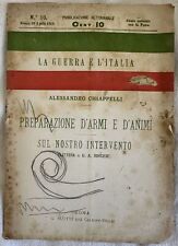 PREPARAZIONE D'ARMI E D'ANIMI ALESSANDRO CHIAPPELLI PRIMA GUERRA MONDIALE 1915
