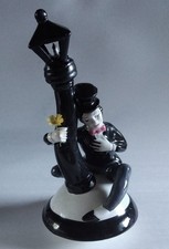 Bottiglia/vaso vintage in ceramica Coronetti - Cunardo (VE). H. cm. 34