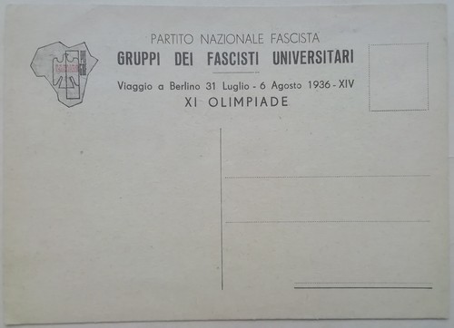 Cartolina gruppo fascista - cartolina,