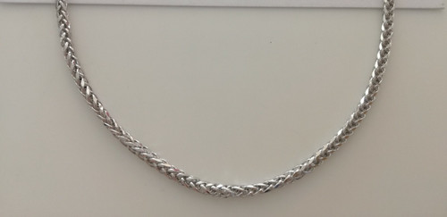 Collana oro bianco kt - oro, 18