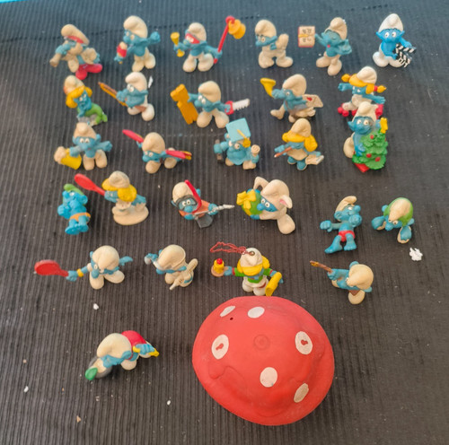 Lotto puffi anni 80 - lotto,