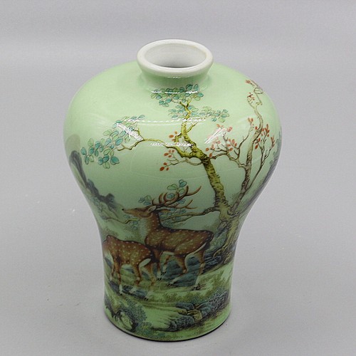 Vaso porcellana bianca blu