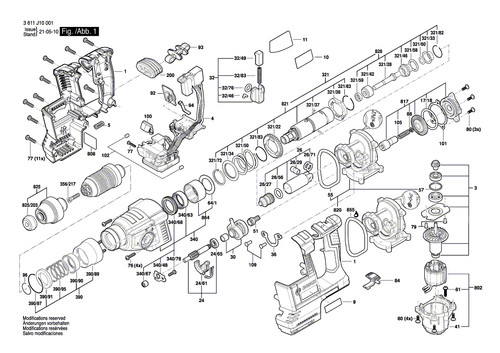 Bosch ricambi per - ricambi, trapano