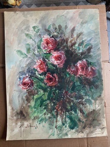 Acquerello alfredo zecca rose - acquerello,