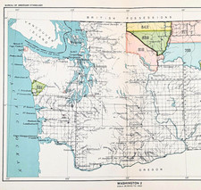 Mappa WASHINGTON 1899