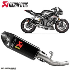 Scarico TRIUMPH STREET TRIPLE 765 RS ABS 2017-2023 AKRAPOVIC Carbonio RC S-T7...